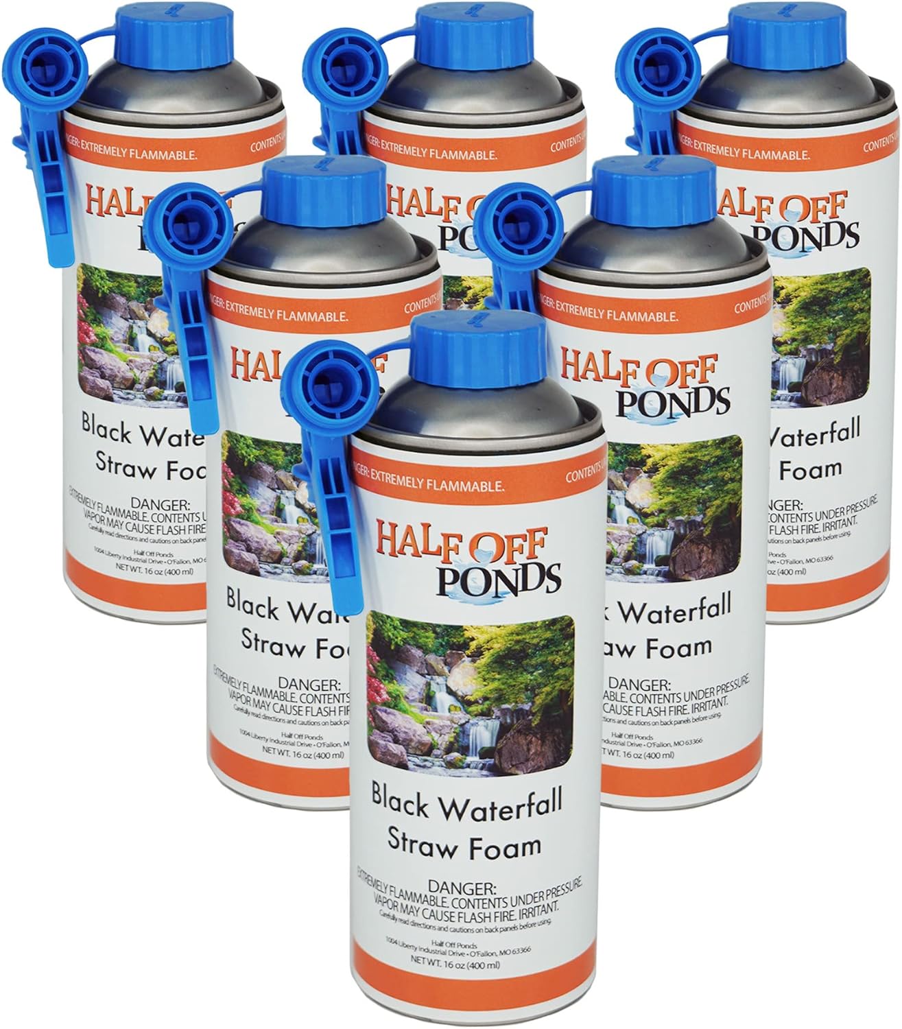 Half Off Ponds Black Waterfall Foam Sealant Spray for Ponds