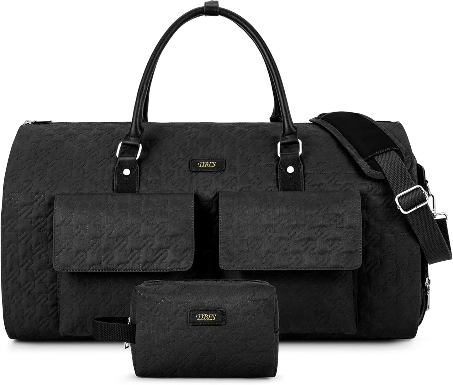Convertible Garment Bag for Travel with Toiletry Bag Set