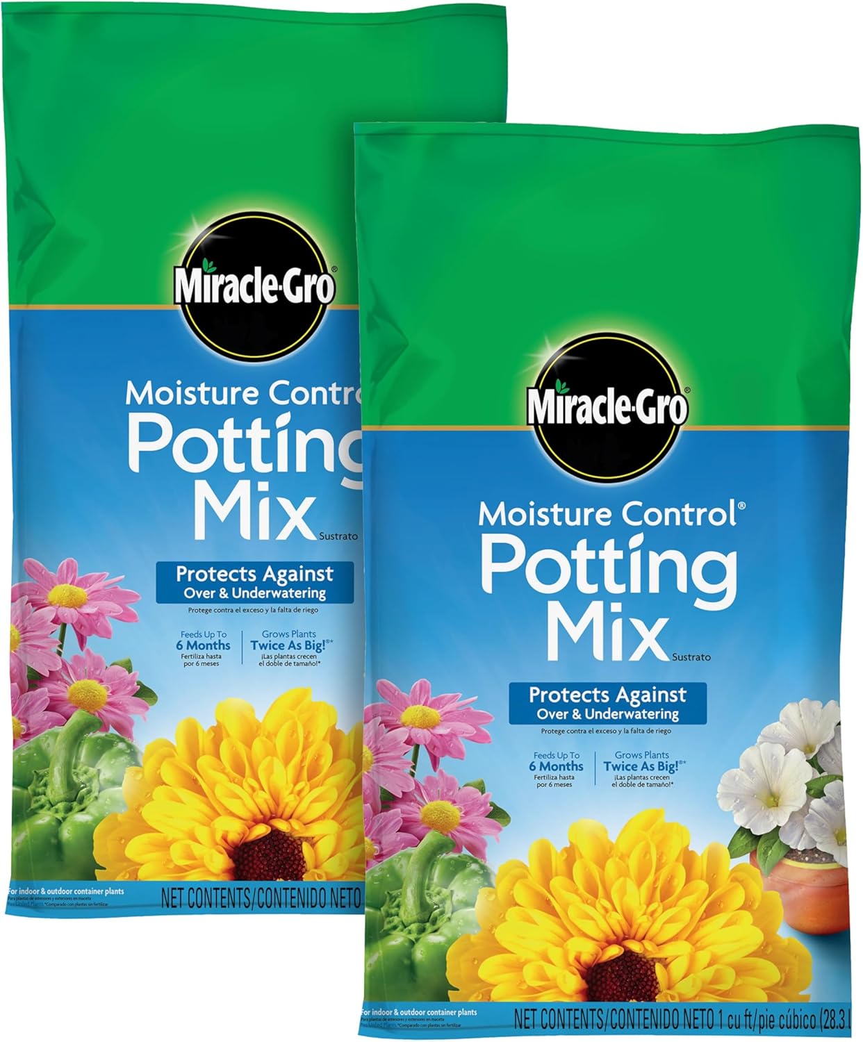Miracle-Gro Moisture Control Potting Mix for Thriving Plants