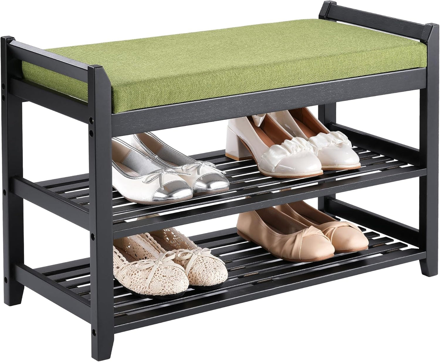 Shoe Rack Bench with Storage for Entryway and Hallway Use