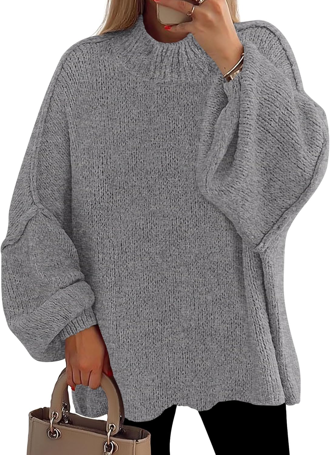 PRETTYGARDEN Women's Fall Oversized Sweaters for Cozy Style