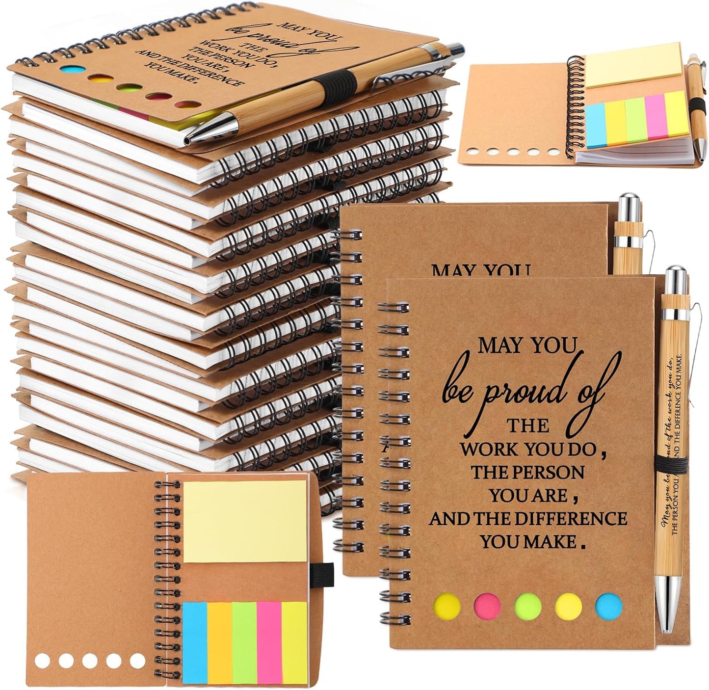 Chuangdi Christmas Employee Appreciation Gift Spiral Notebook Set
