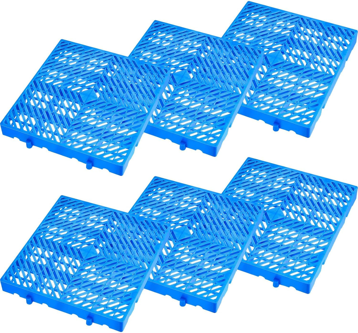 6 Pcs Plastic Pallet for Basement Storage and Versatile Use