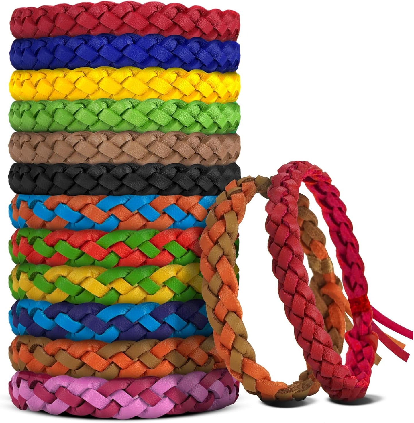24-Pack DEET-Free Mosquito Repellent Bands by BuggyBands