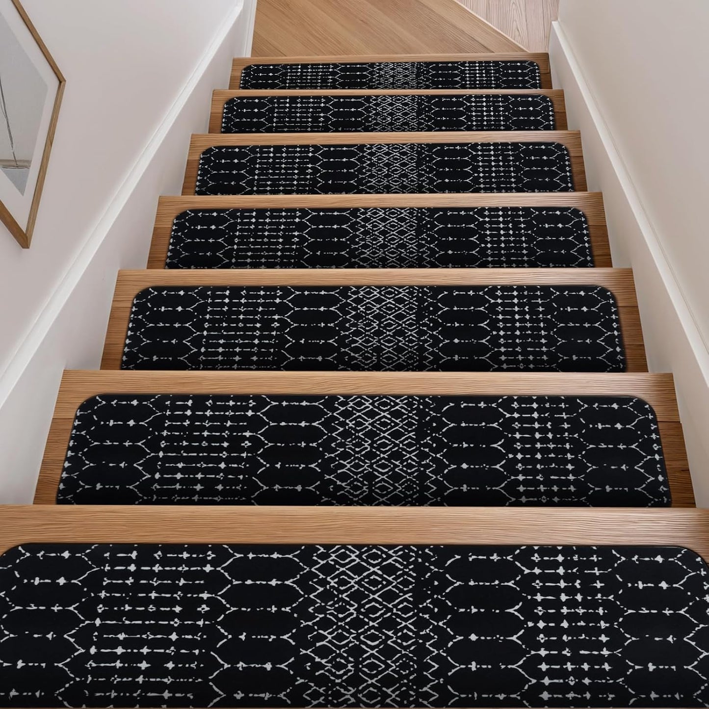 Non-Slip Stair Treads for Wooden Steps - 15PCS Indoor Mats
