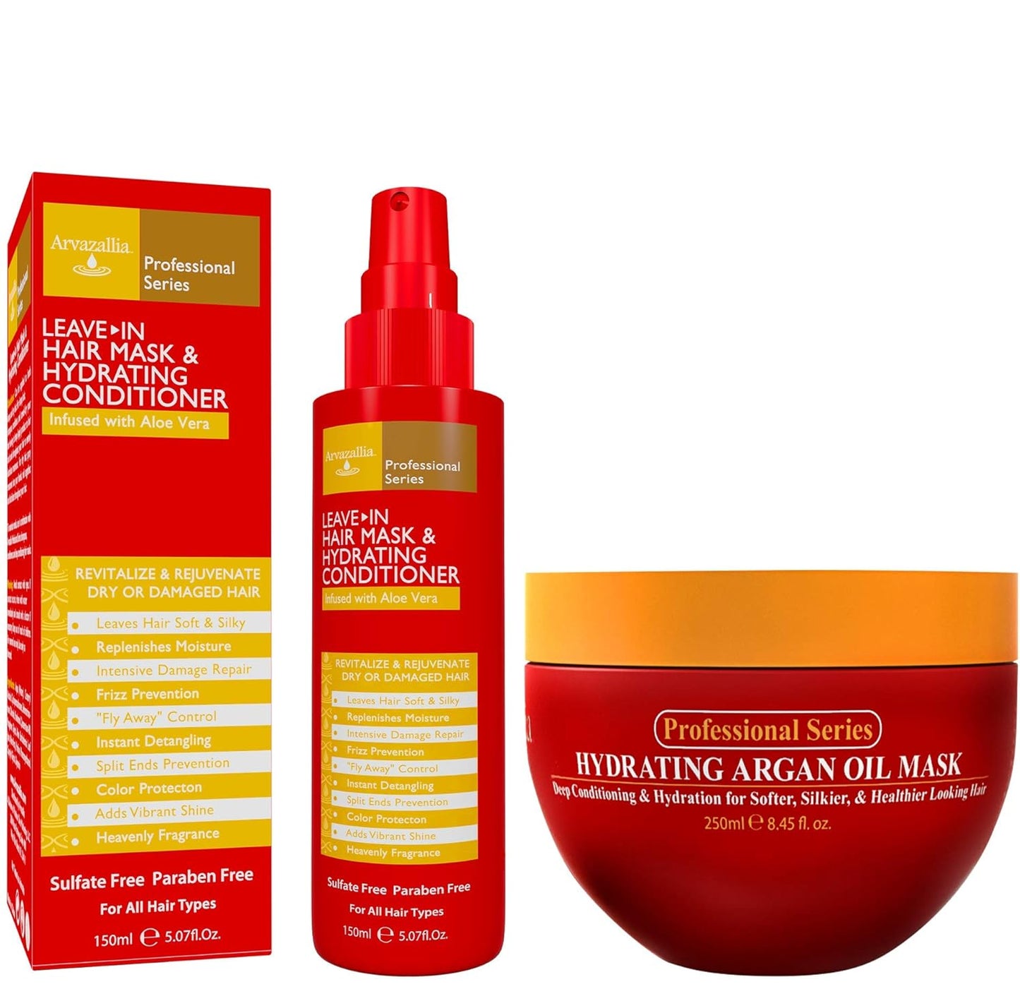 Arvazallia Argan Oil Combo - Repair, Rejuvenate, Revitalize