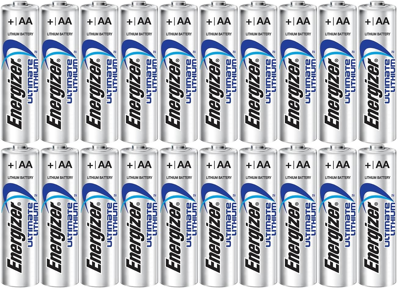 Energizer Ultimate Lithium AA Batteries - 20 Pack for Longevity
