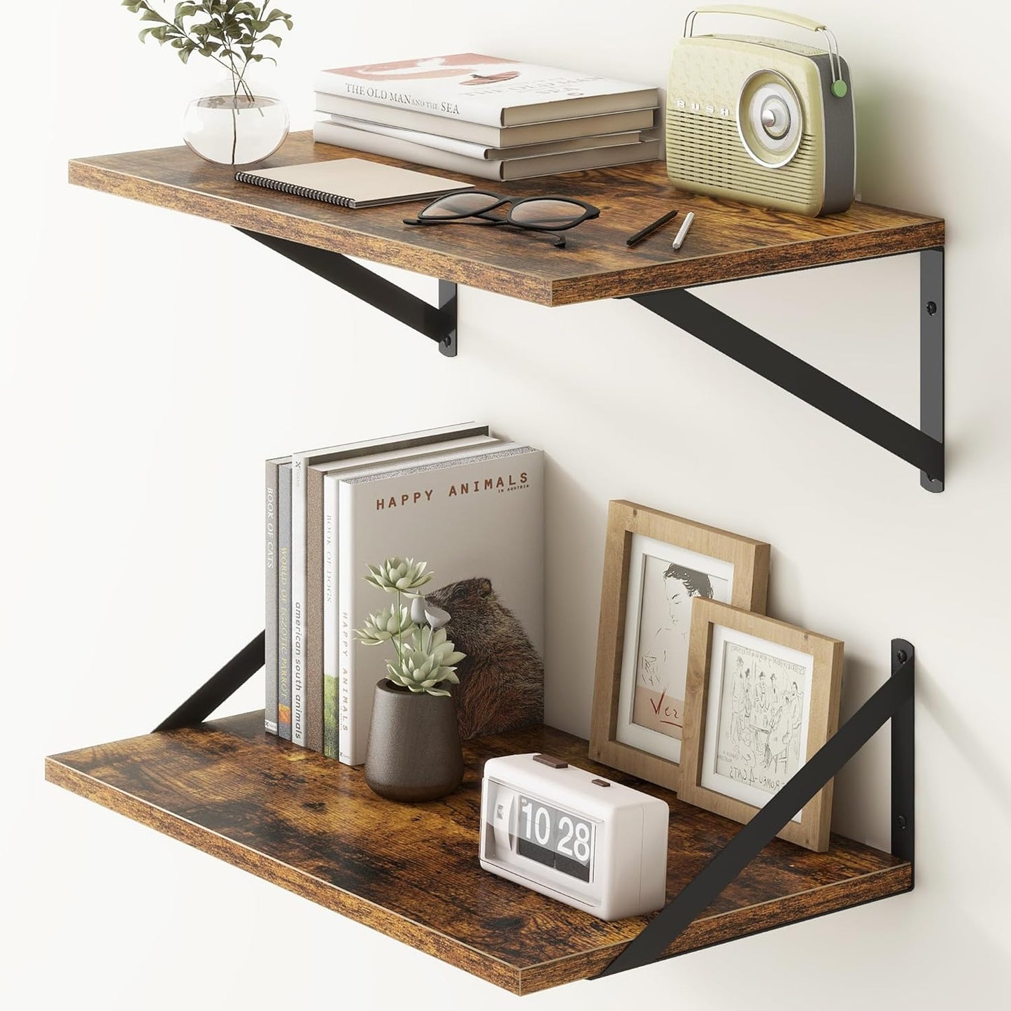 20 Inch Floating Shelves for Kitchen and Living Room Storage