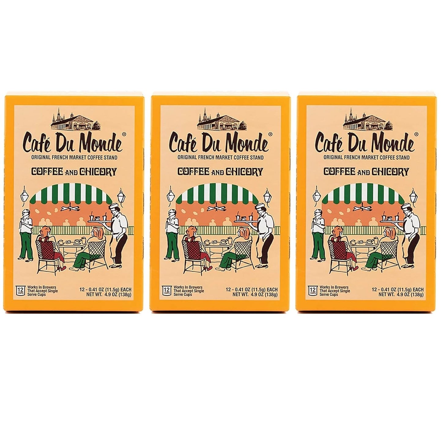 Cafe du Monde 36 Single Serve Pods - Rich & Bold Flavor