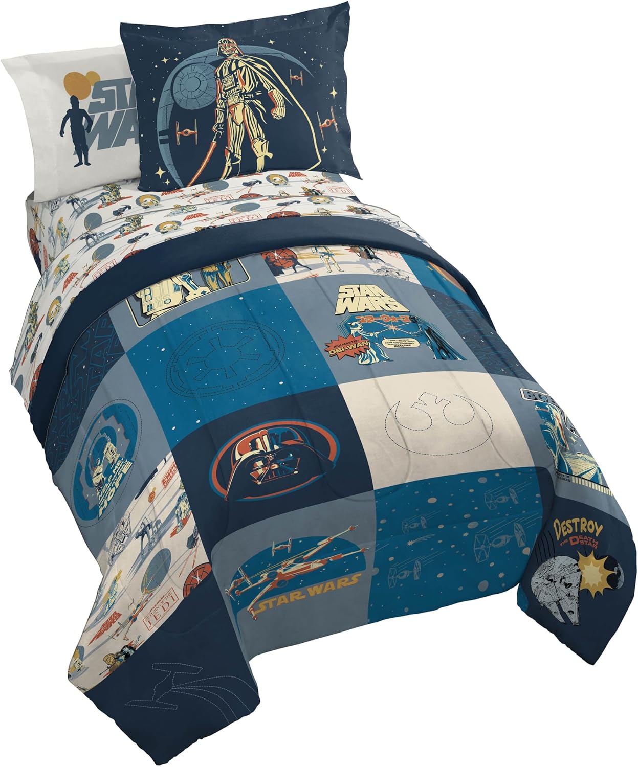 Star Wars Kids Comforter Set with Sheets and Pillow Covers