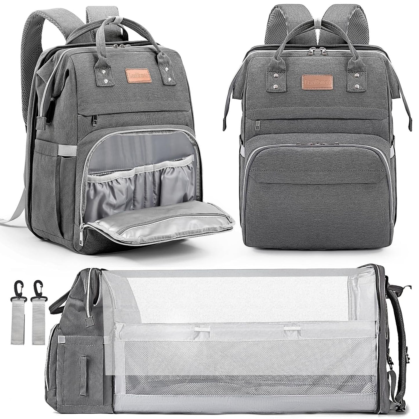 Diaper Bag Backpack with Changing Pad for Stylish Parents