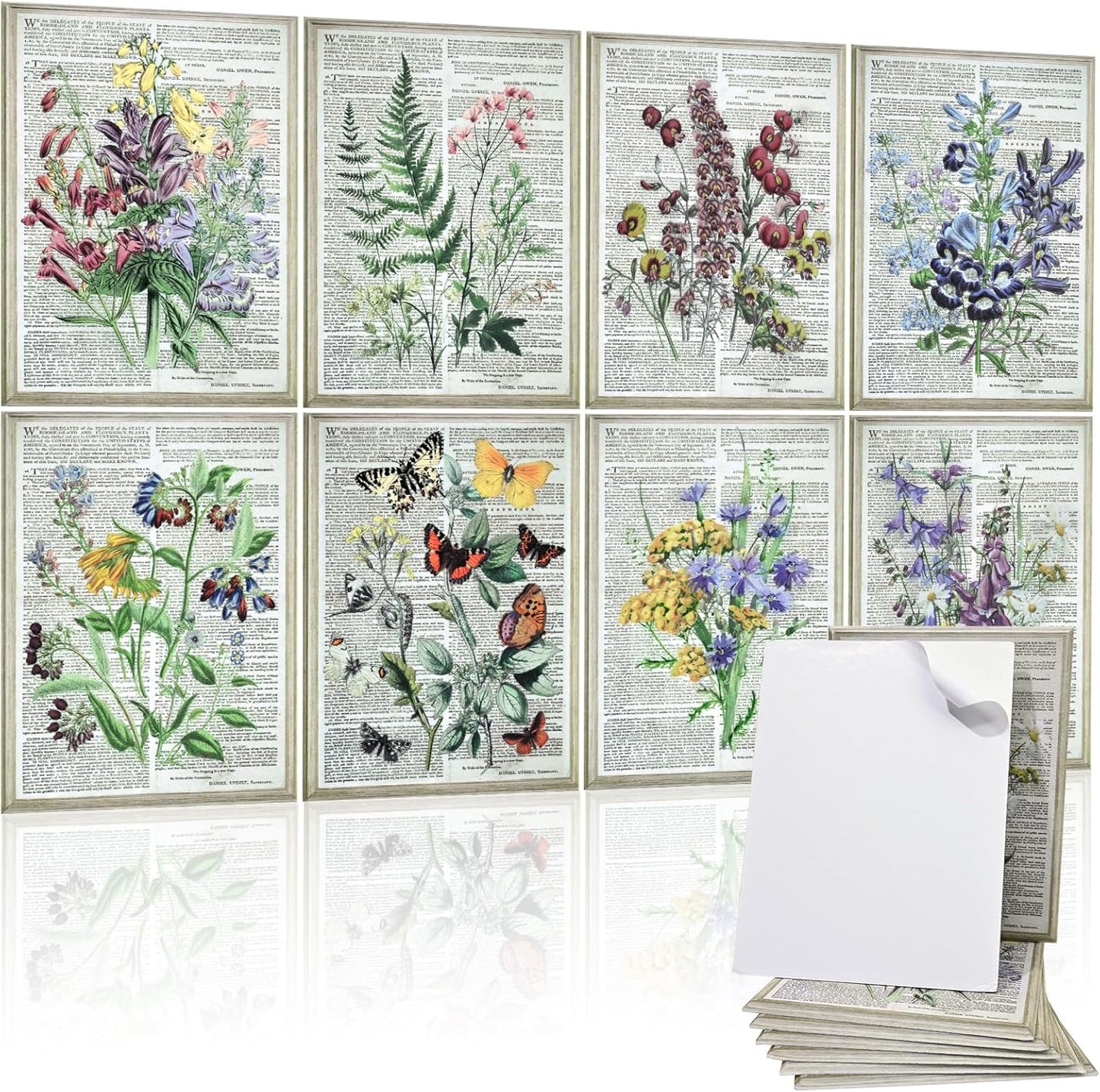 8 Pack Art Acoustic Panels for Soundproofing and Decor
