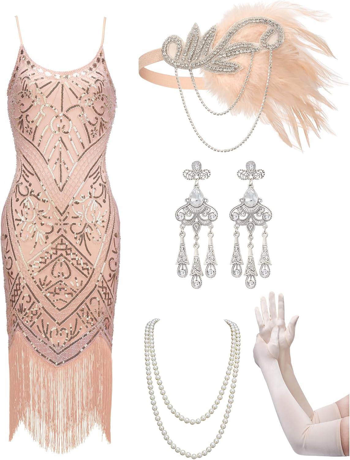YESSA Women's Flapper Dresses 1920s for Great Gatsby Events