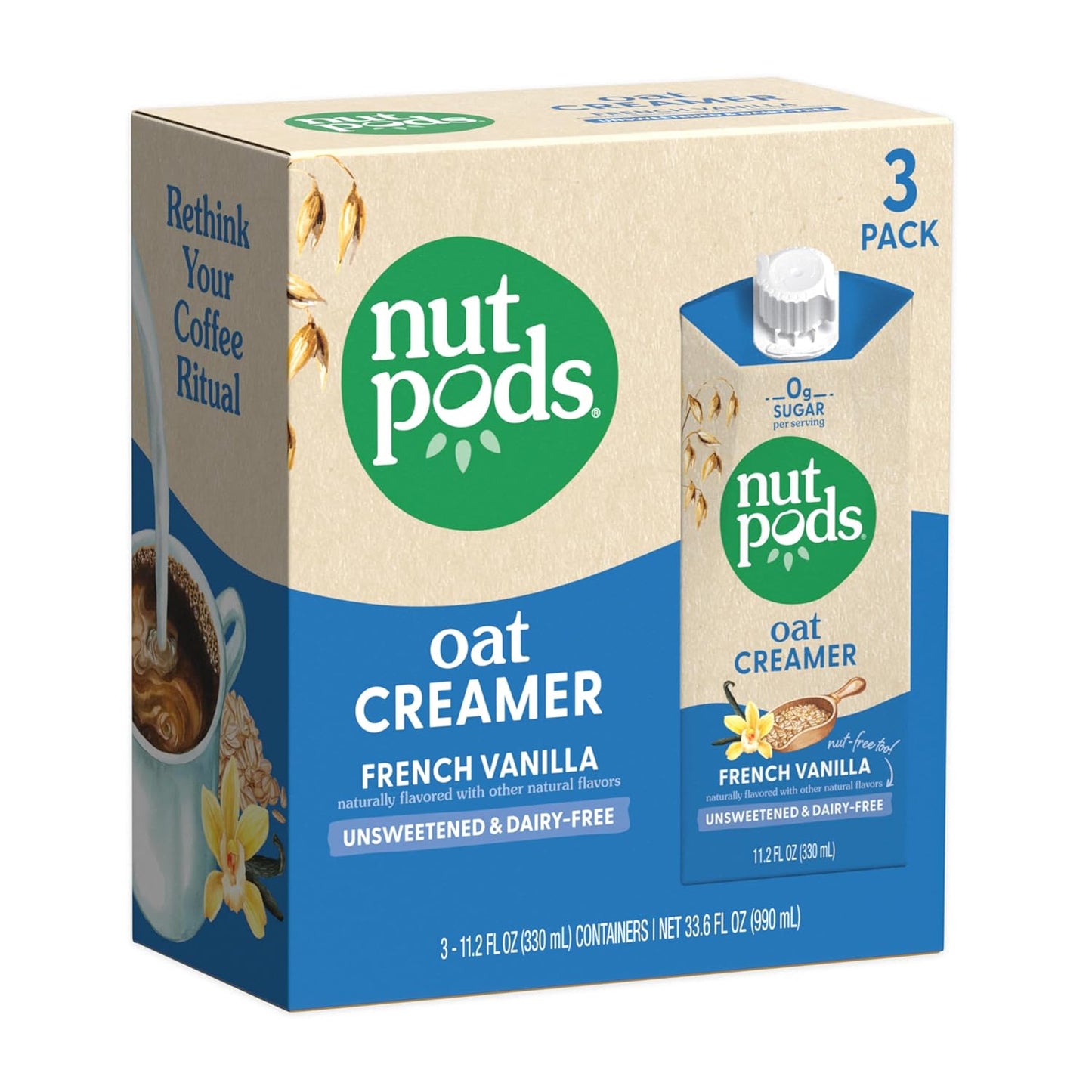 nutpods Oat French Vanilla Creamer - Nut-Free & Keto-Friendly!