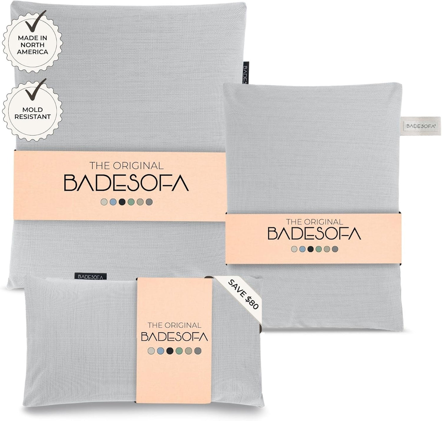 BADESOFA Luxury Bath-Tub Pillow Set for Ultimate Comfort