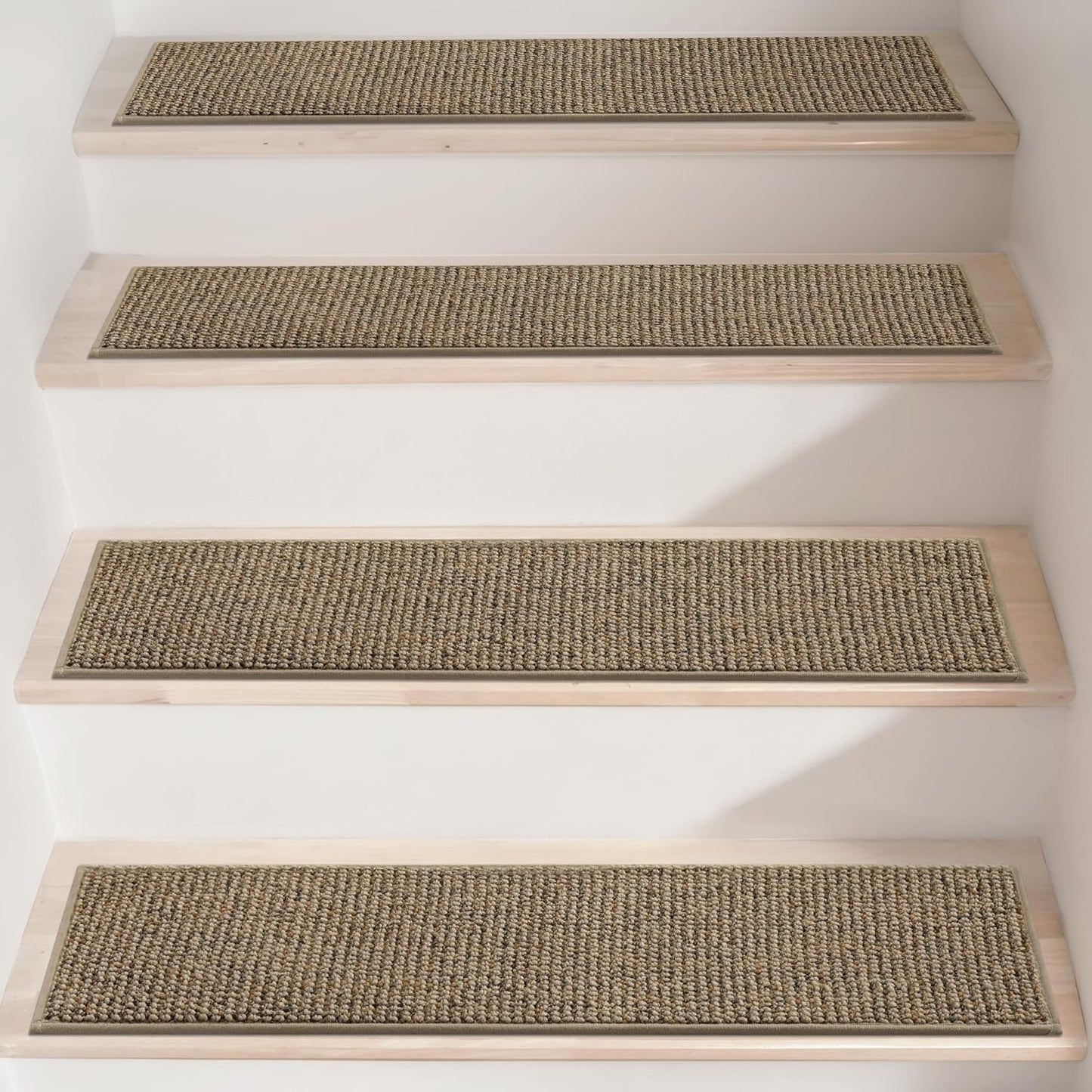 BEQHAUSE Non-Slip Stair Treads for Wooden Steps, 15pcs Taupe