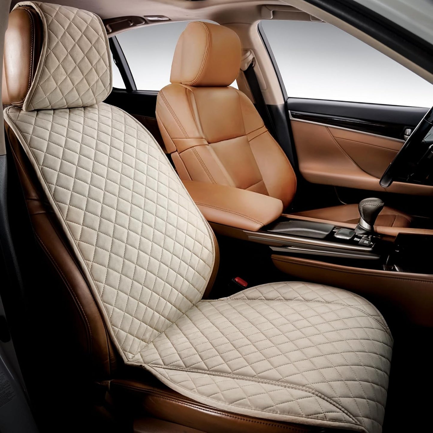 IVICY Faux Suede Car Seat Cover - Soft Non-Slip Protector