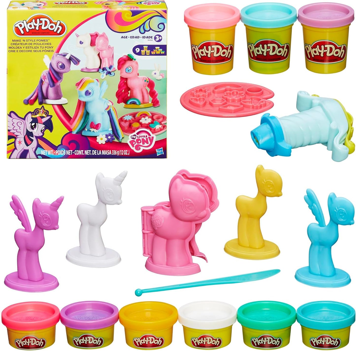 Create Colorful Pony Figures with Play-Doh Set