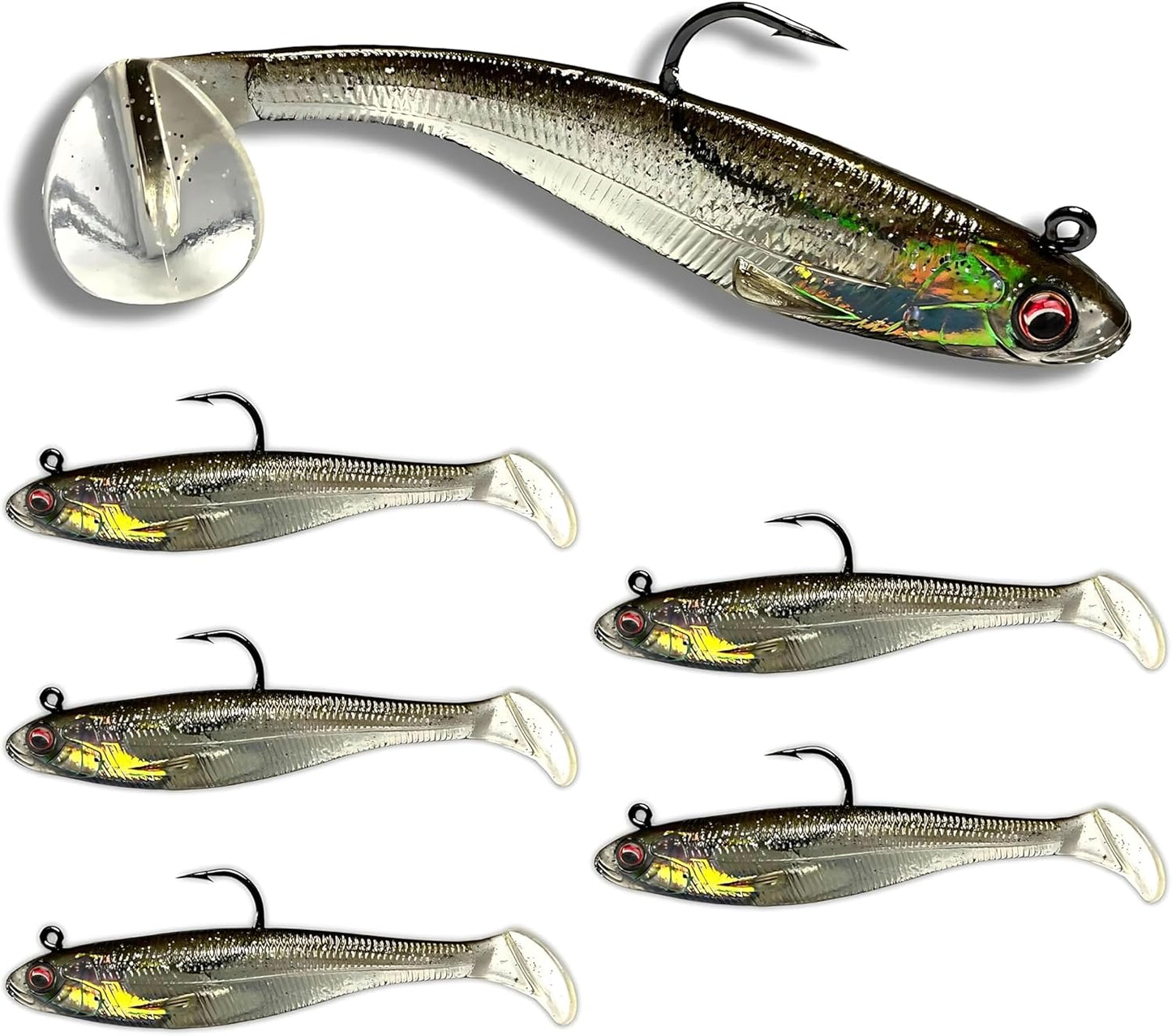 Patriot Shad: Scented Swimbaits with Strong Hooks