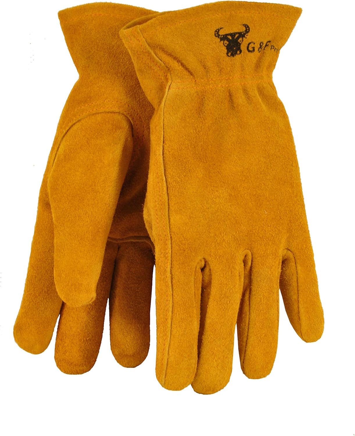 Genuine Leather Kids Work Gloves, Ages 2-4, by G & F