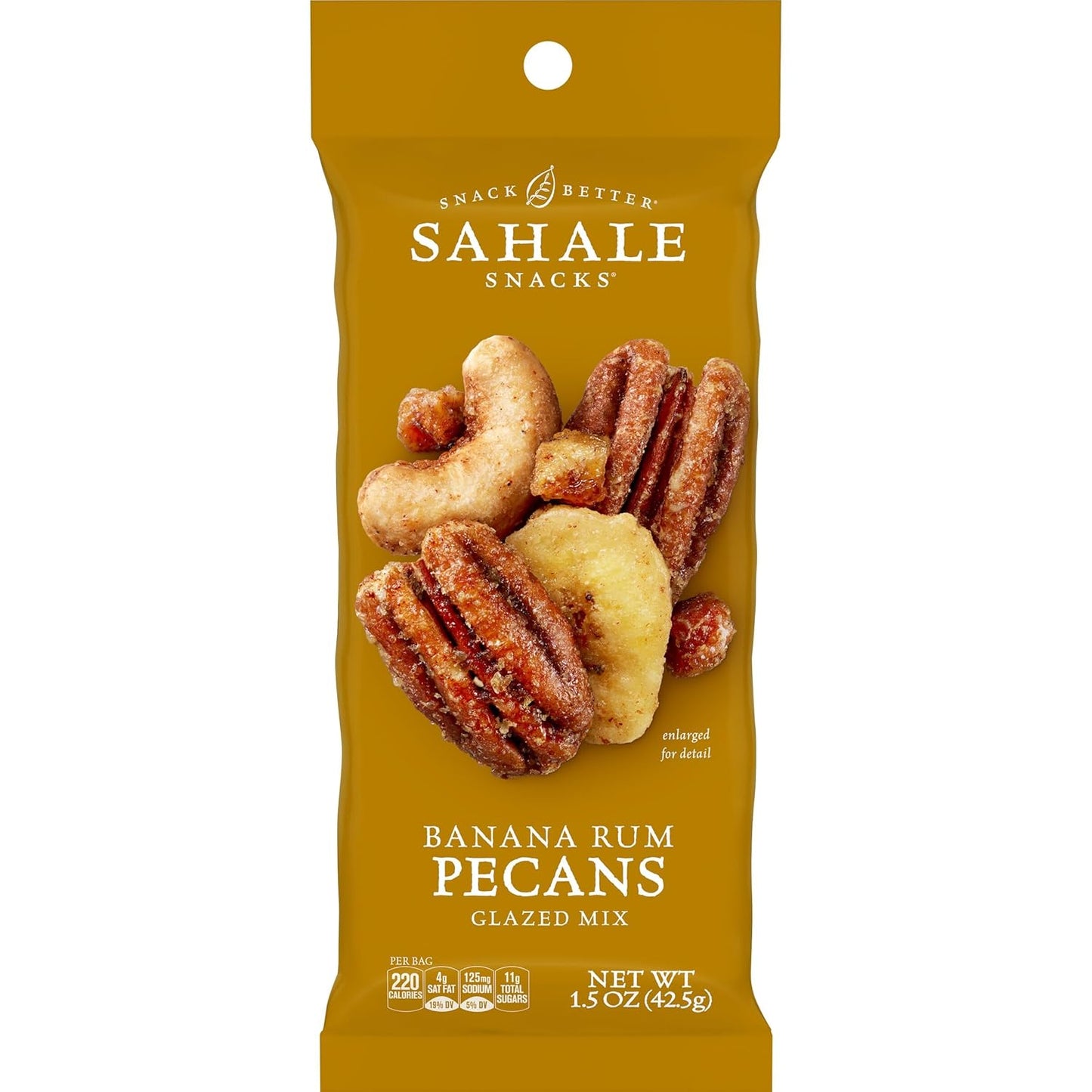 Sahale Snacks Banana Rum Pecans Glazed Mix for On-the-Go Snacking