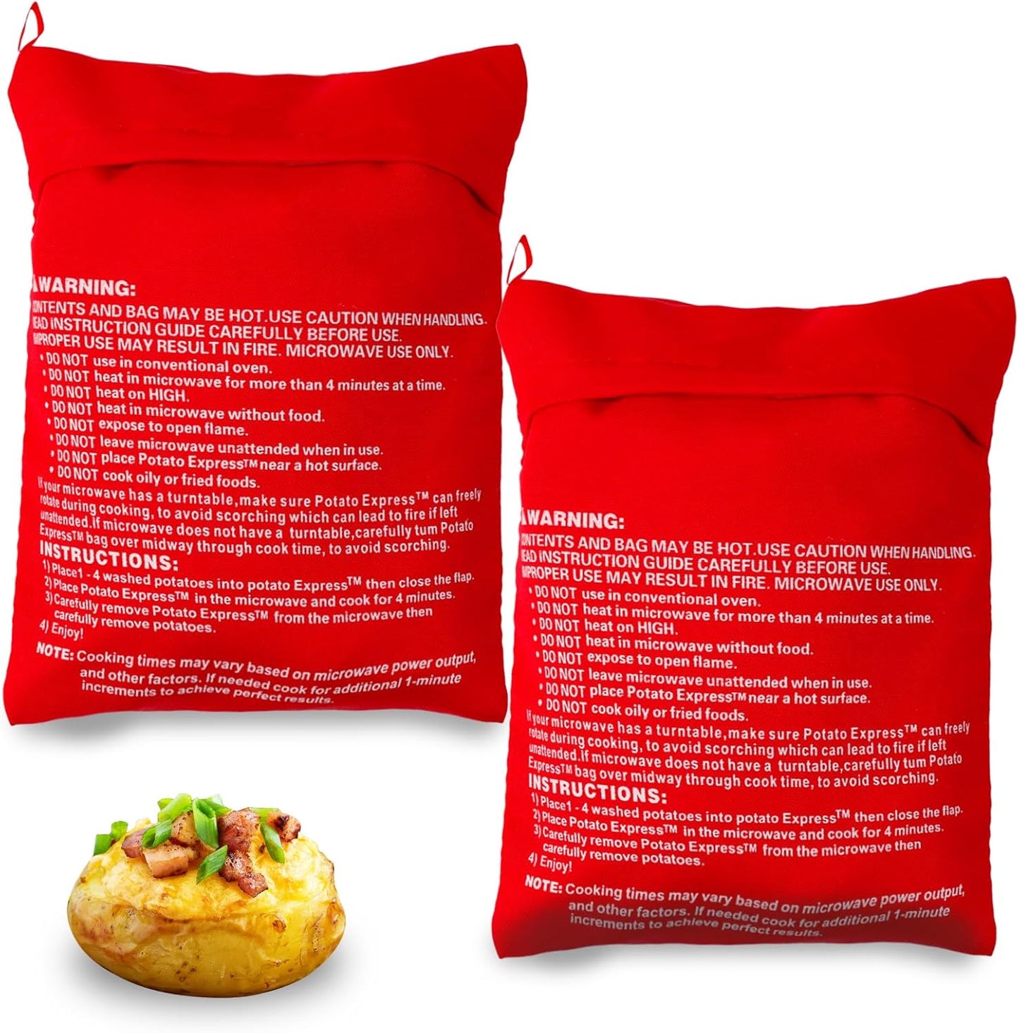 Quick Perfect Potatoes in 4 Mins with DAJISI Bag