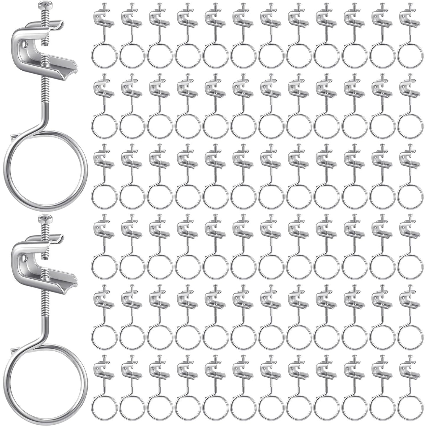 Hicarer 50 Set 1/4in x 20 Beam Clamp Steel C Clamps for Versatile Use