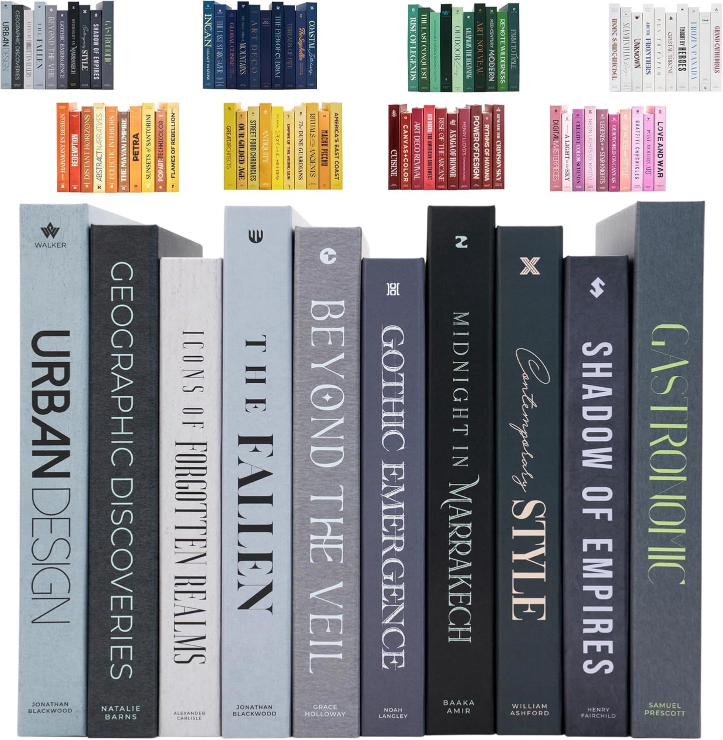 Decorative Books Set with Hidden Storage for Home Staging