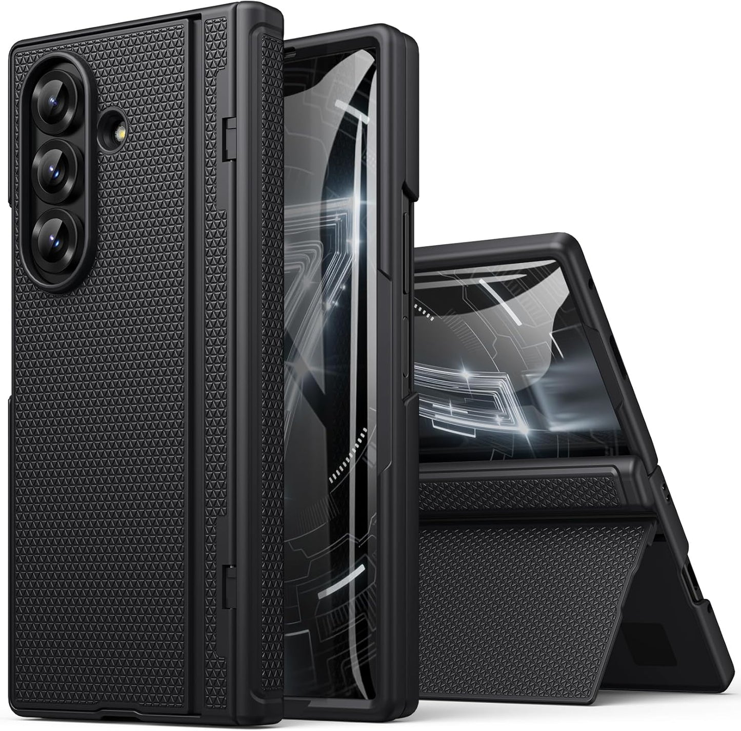 Samsung Galaxy Z Fold 7 Case with Stand and Hinge Protection