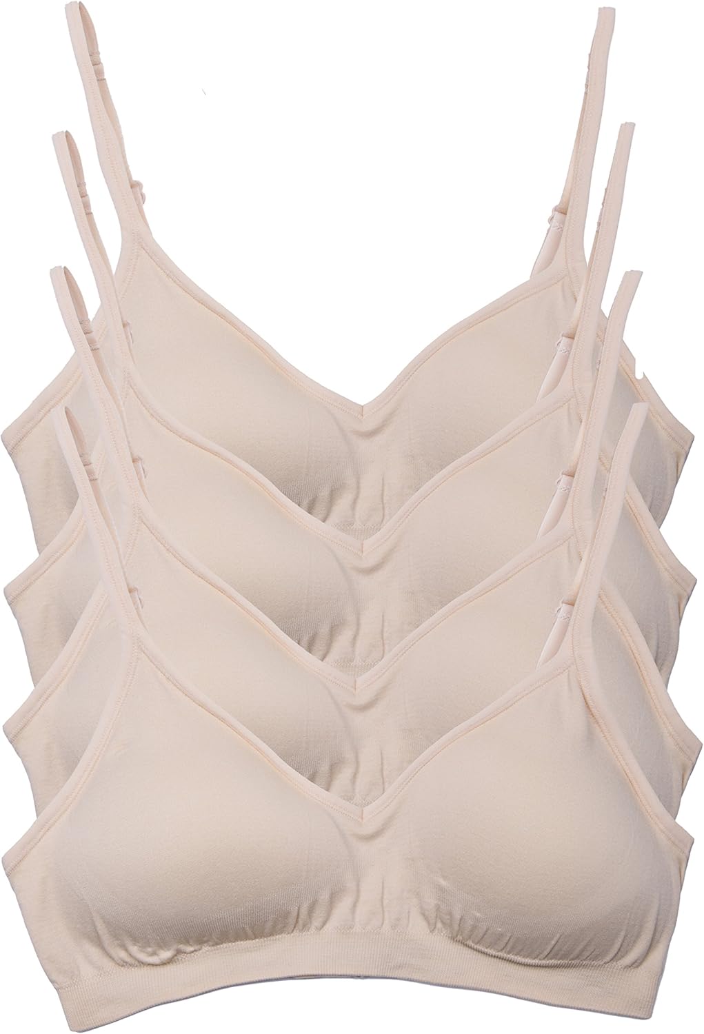 Kalon Womens Demi Padded Bralette 4 Pack for All-Day Comfort