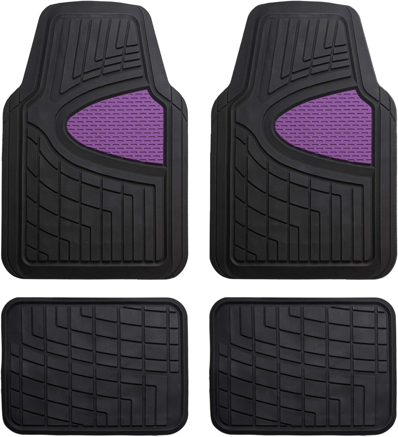Universal Fit Heavy-Duty Rubber Floor Mats for Cars and SUVs