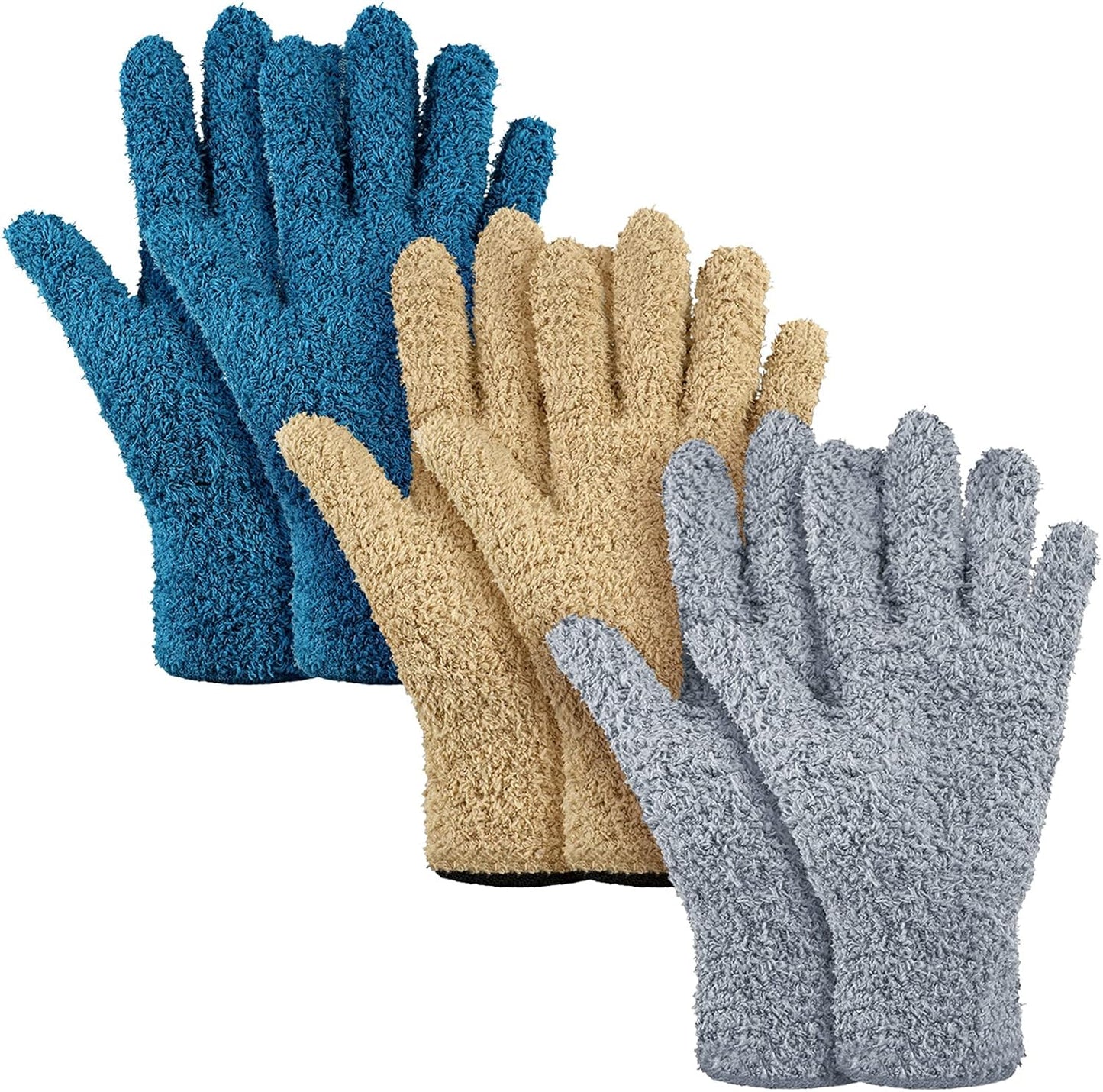 3 Pairs Washable Dusting Gloves for Women