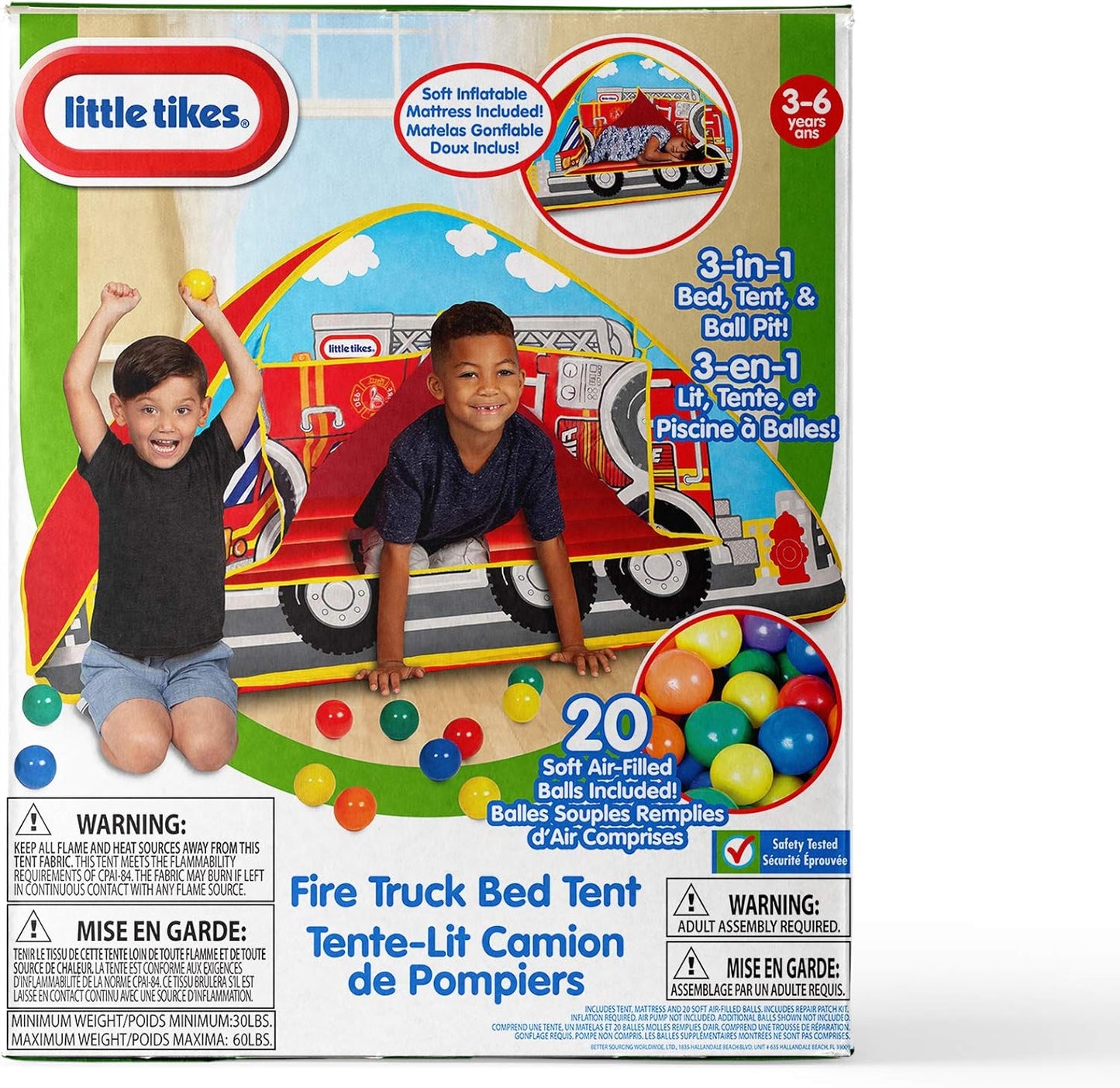 Imaginative Fire Truck Bed Tent for Little Tikes