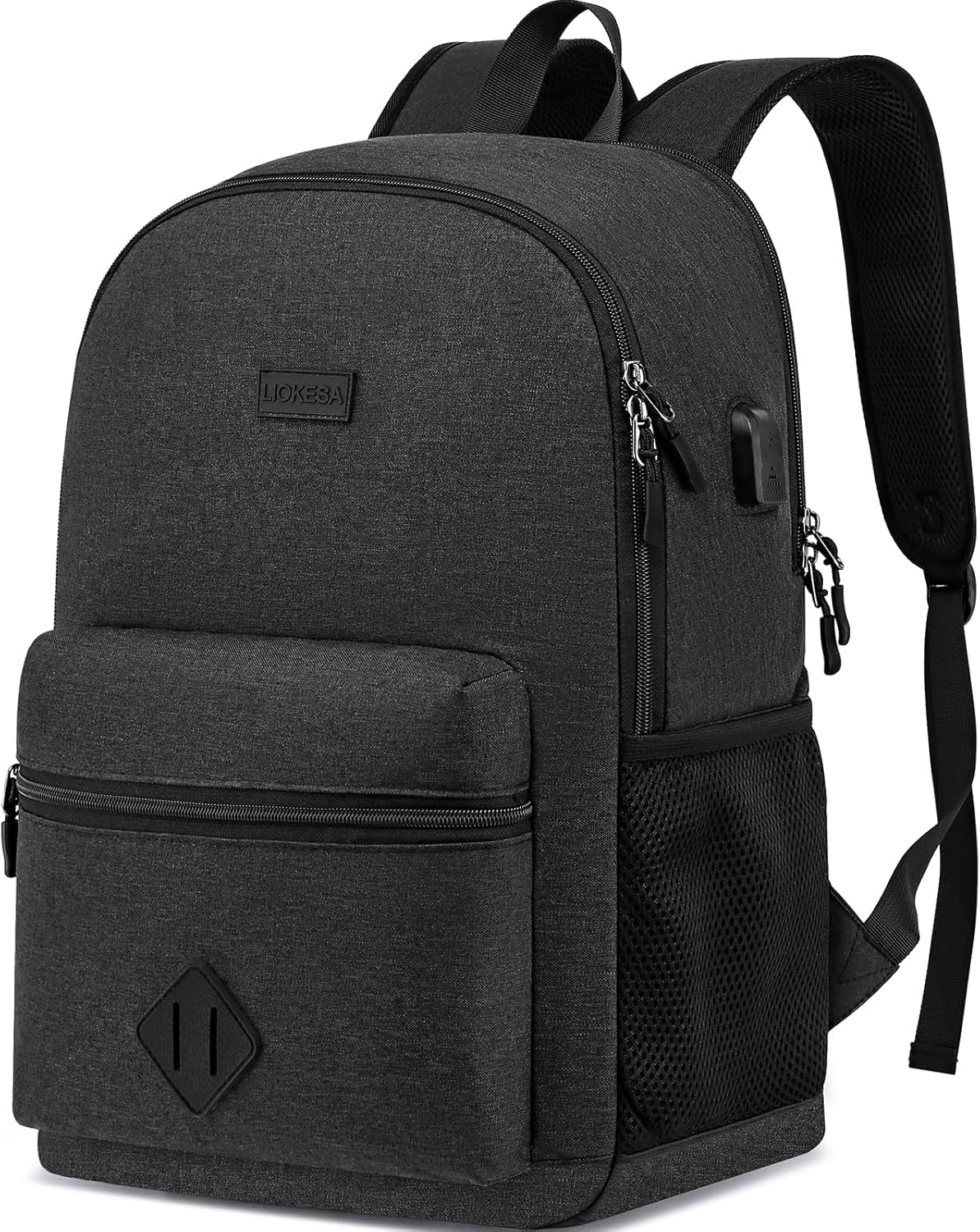 Large Casual Laptop Backpack with USB for Students and Professionals