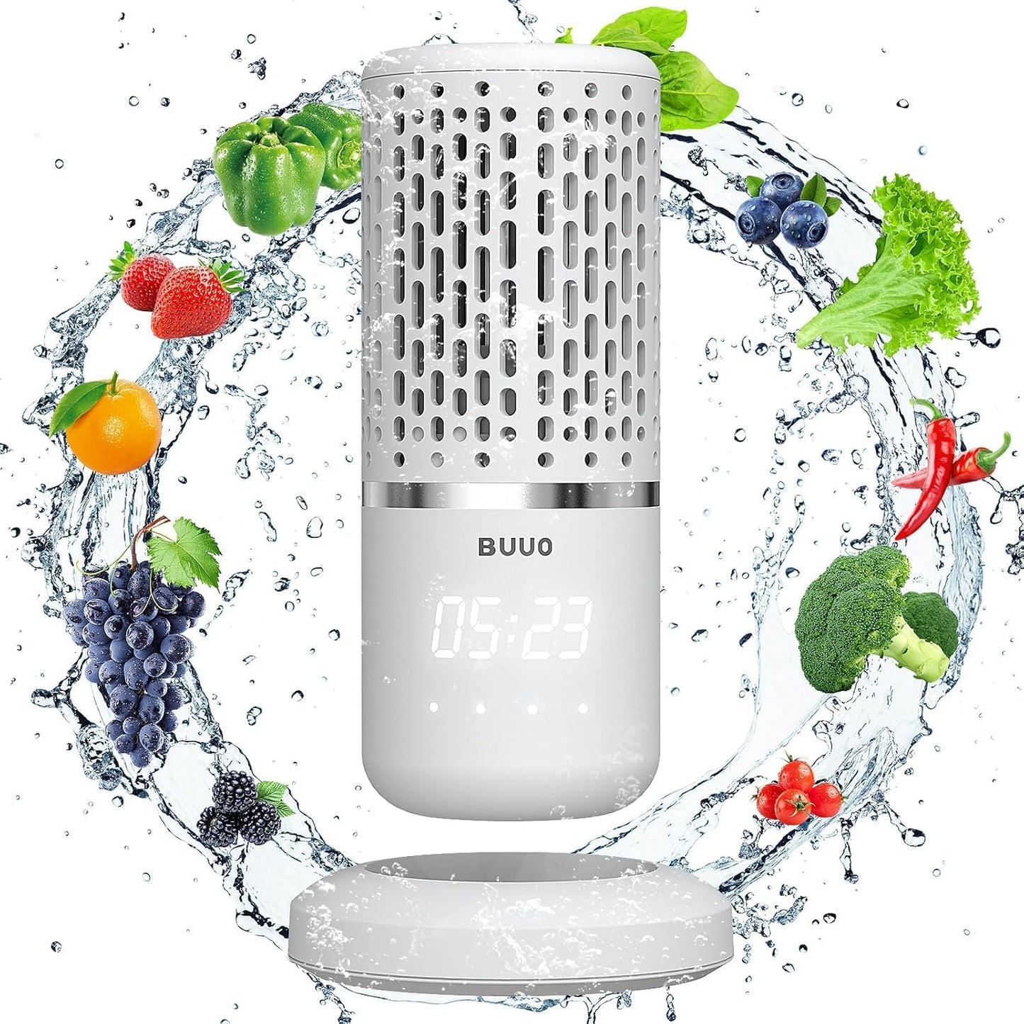 Fast Fruit & Veg Cleaner: Electrolytic Water, 6 min Timer