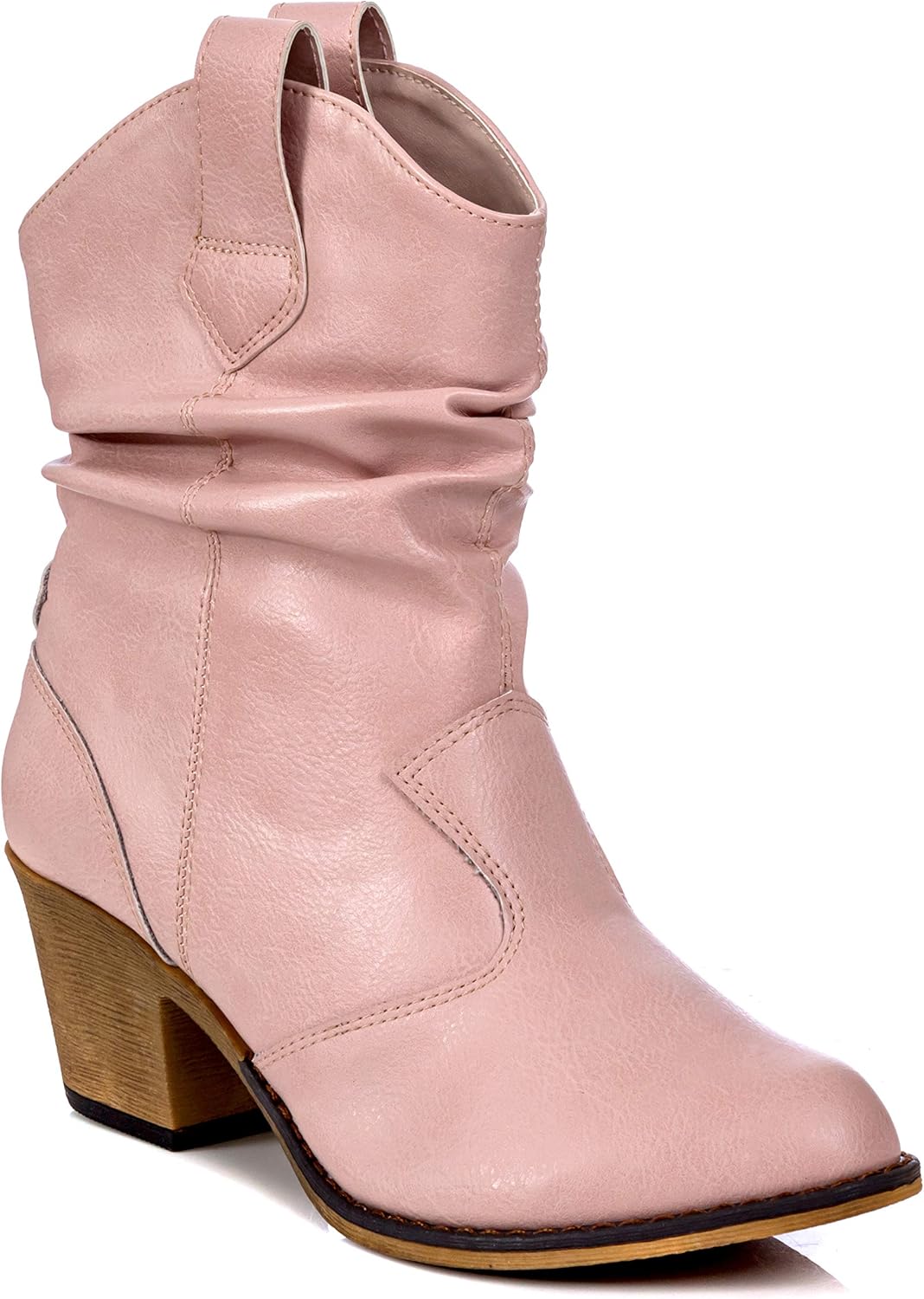Modern Western Cowboy Distressed Boot for Women - Stylish Comfort
