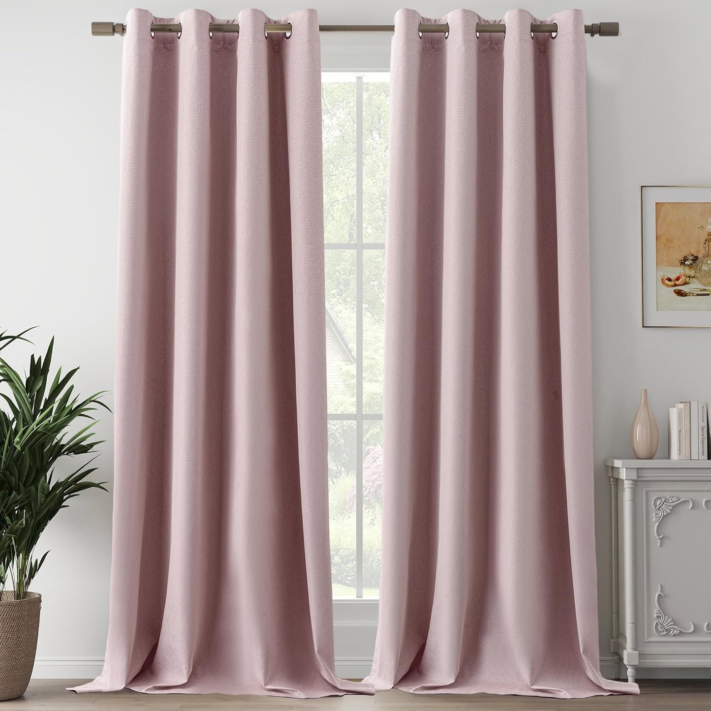 100% Blackout Pink Curtains for Complete Privacy and Style