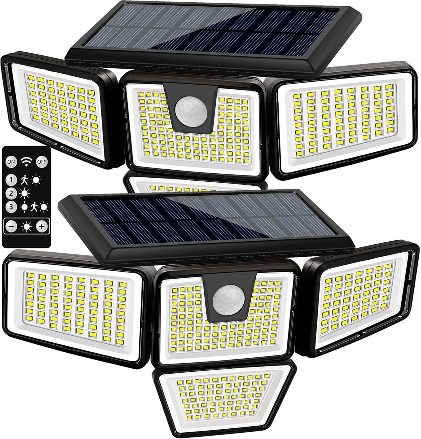 AmeriTop Solar Lights Outdoor - 300 LED Motion Sensor Flood Light