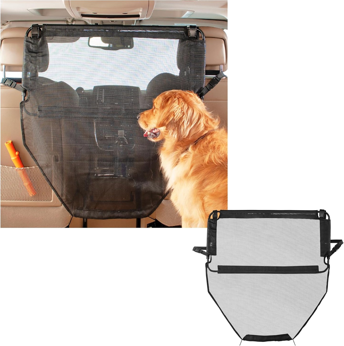 High Road Back Seat Barrier for Dogs - Safe Car Divider