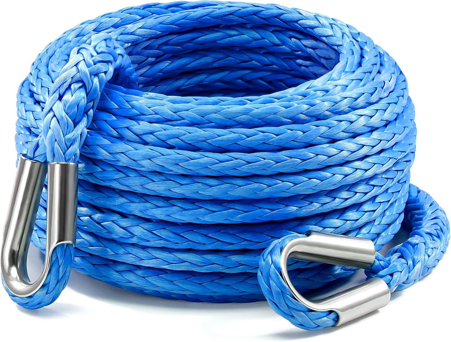 Kolvoii Winch Rope Extension 3/8 Inch x 50 Ft for Off Road Use