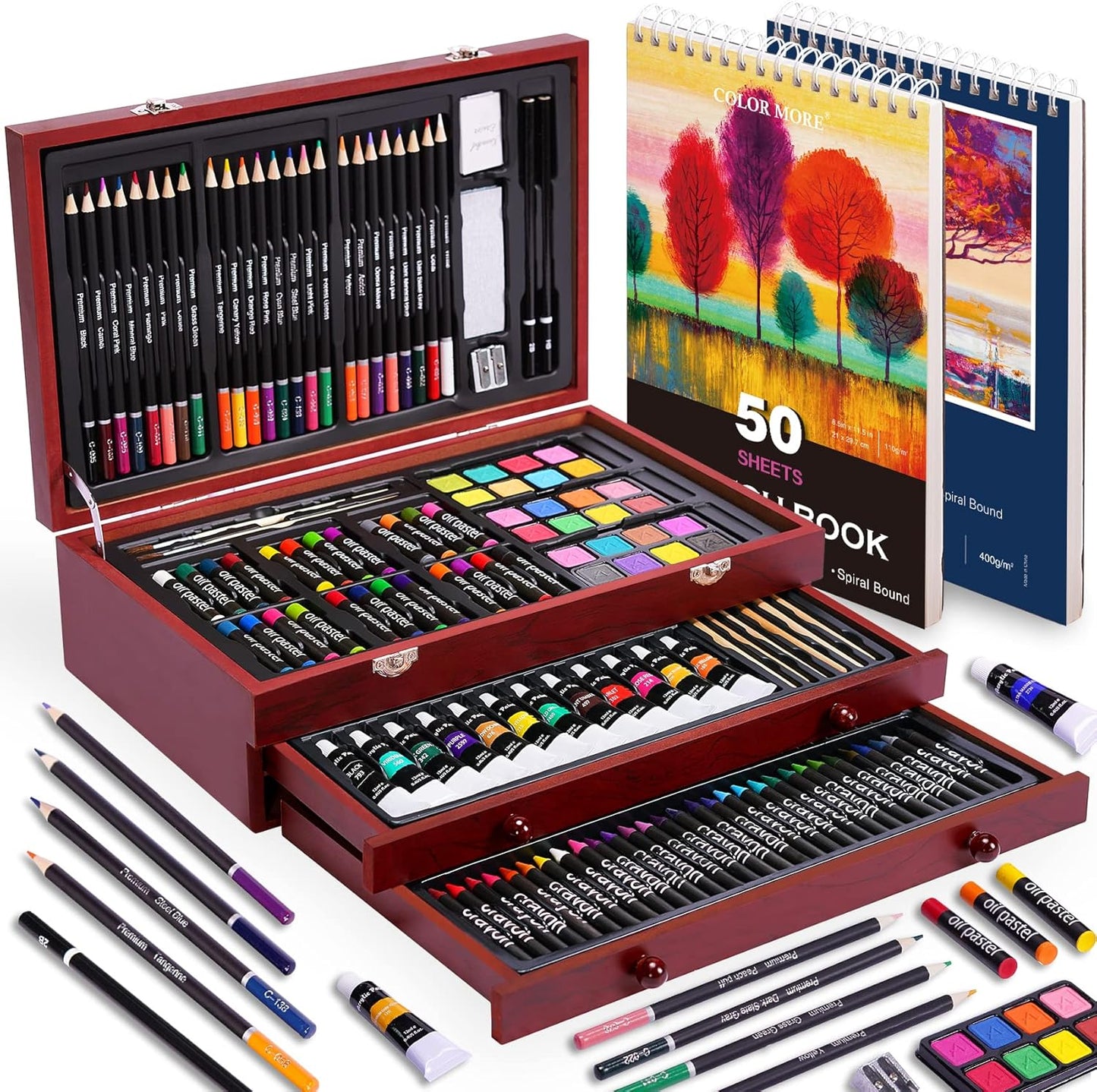 Color More 175 Piece Deluxe Art Set for Creative Expression