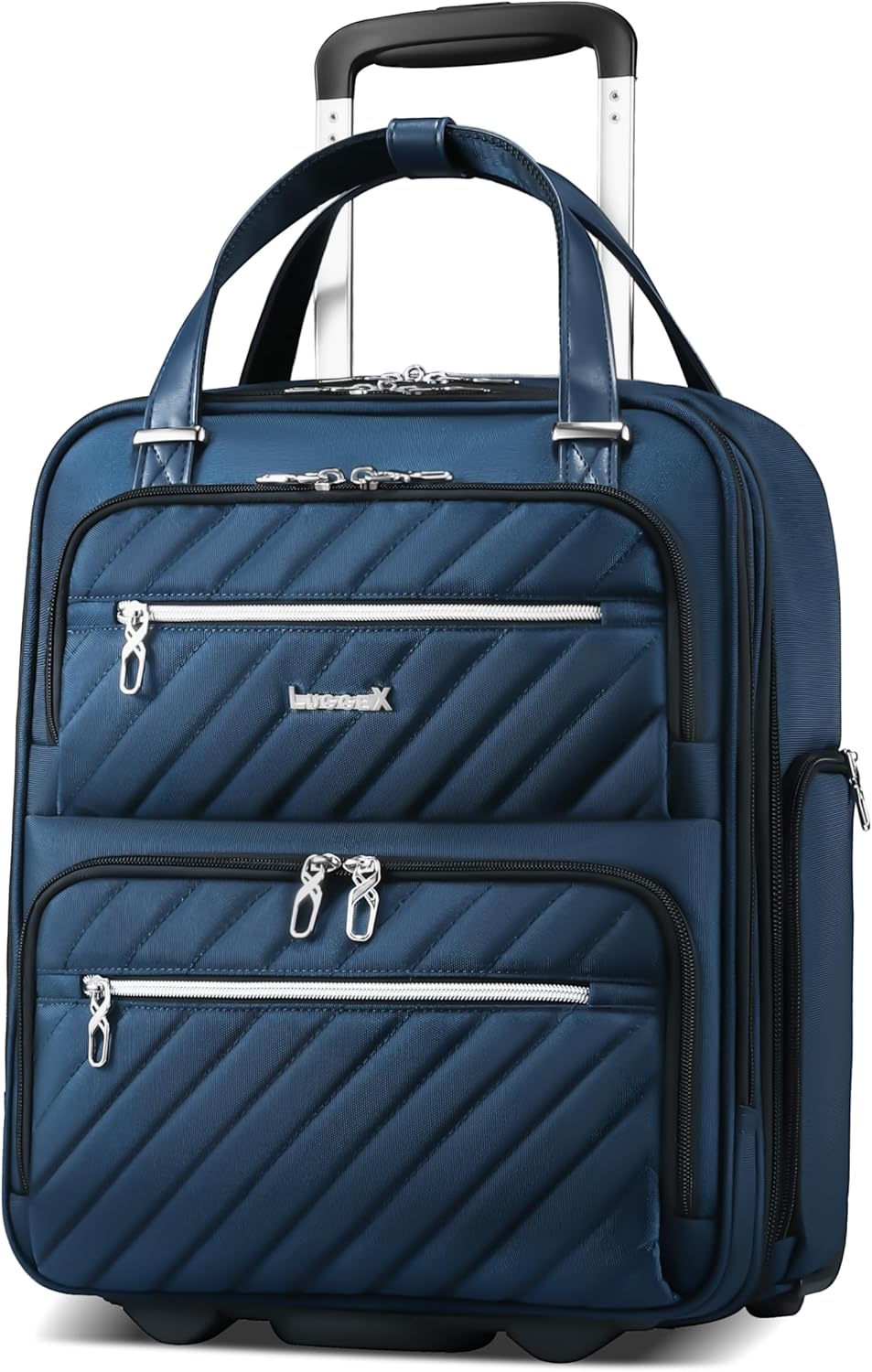 LUGGEX Underseat Carry On Luggage: Stylish, Lightweight, 16 in