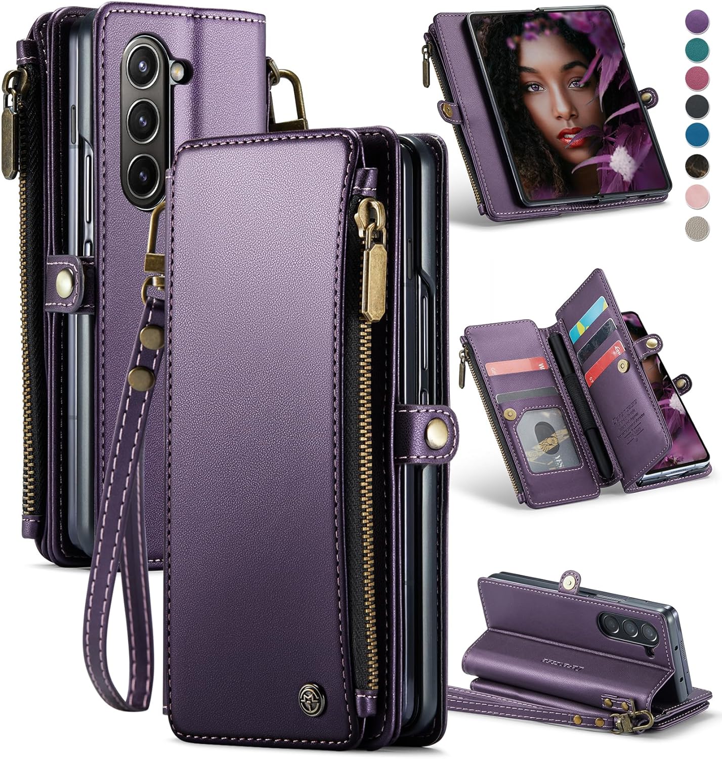Defencase Wallet Case for Samsung Galaxy Z Fold 6 with RFID Blocking