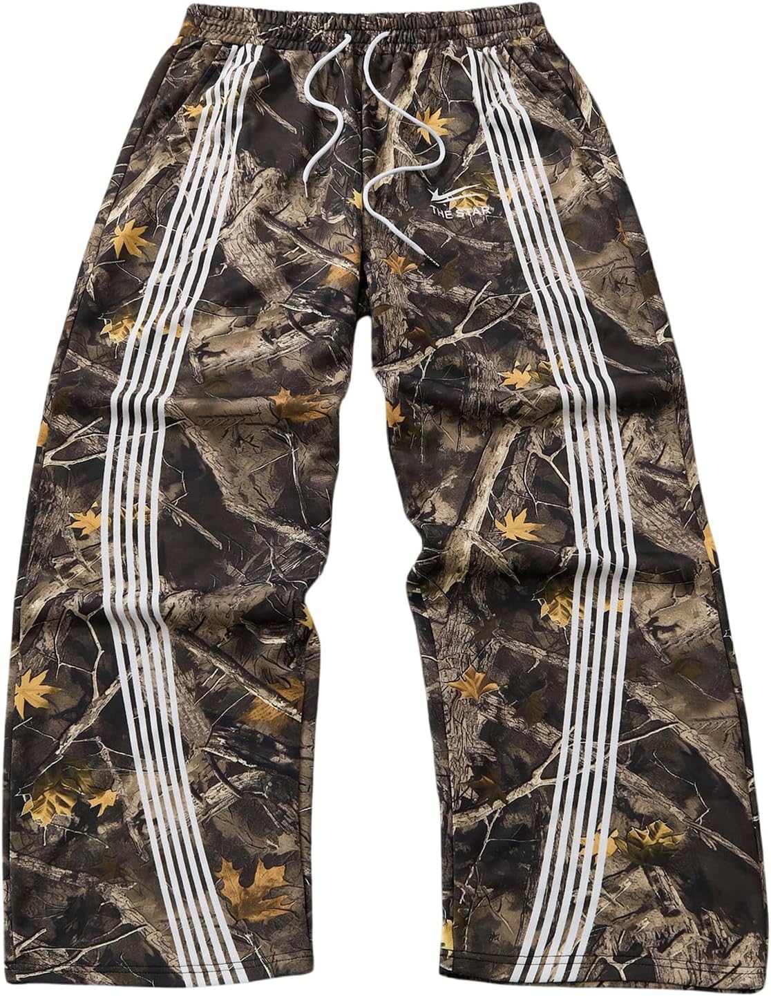 GORGLITTER Men's Baggy Wide Leg Sweatpants for Y2K Style