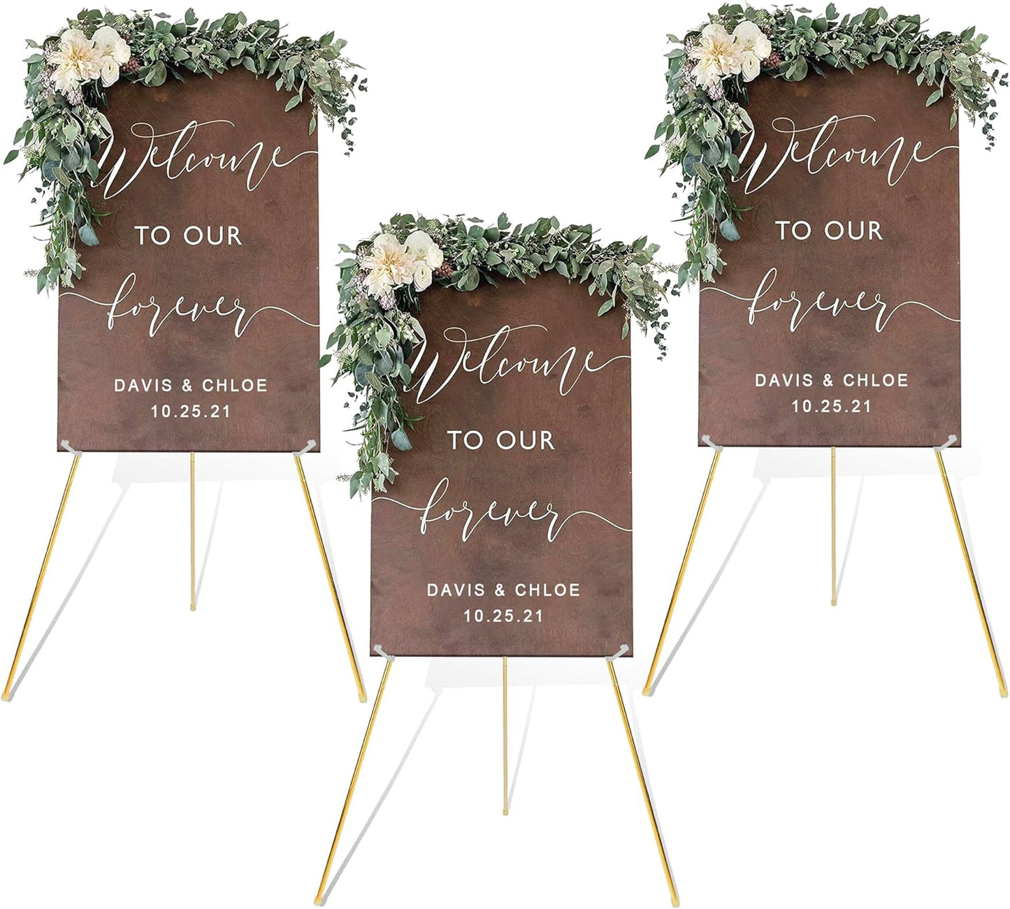 DANMO Easel Stand for Wedding Sign Poster - Adjustable Metal Display