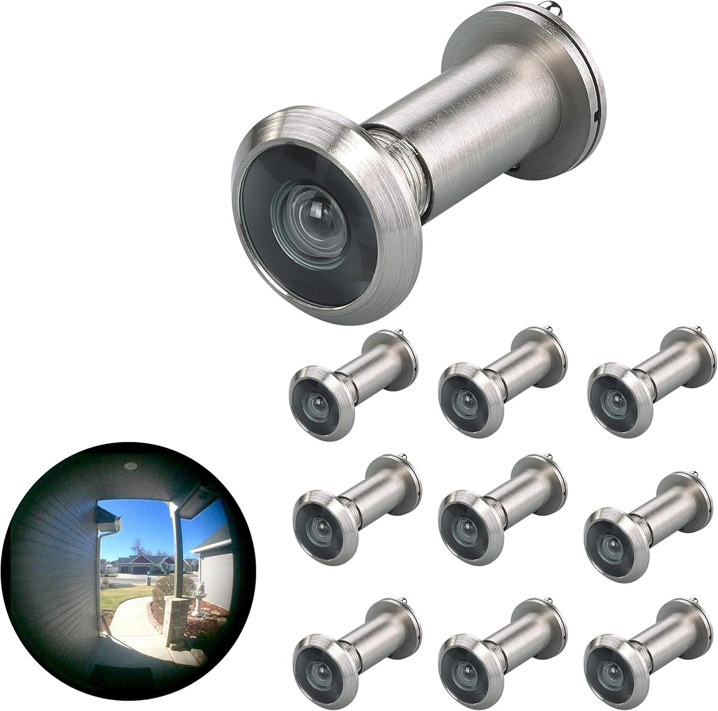 TOGU 220-Degree Door Viewer with Heavy Duty Privacy Cover