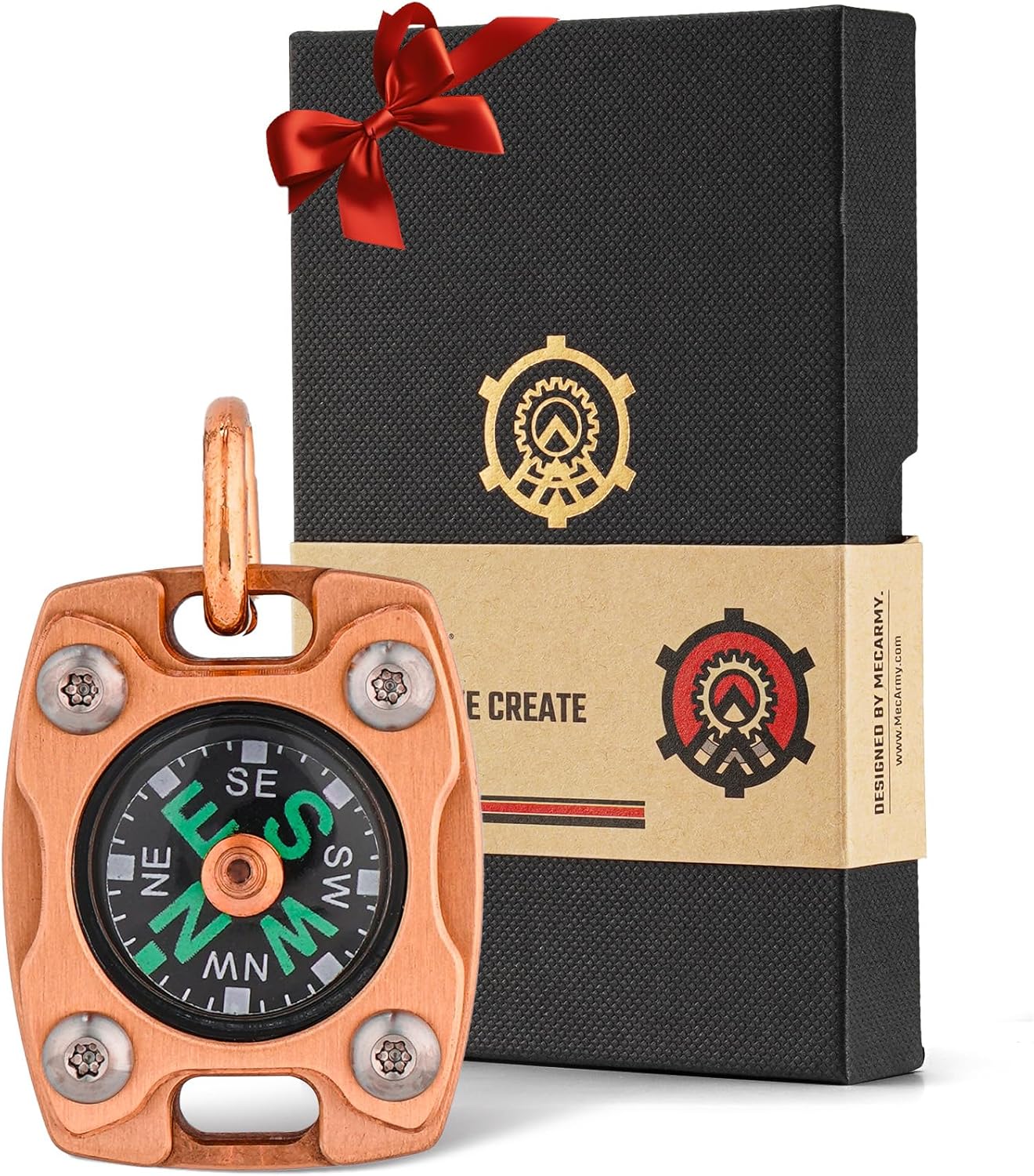 MecArmy CMP2 Copper Mini Compass - Waterproof Survival Gear