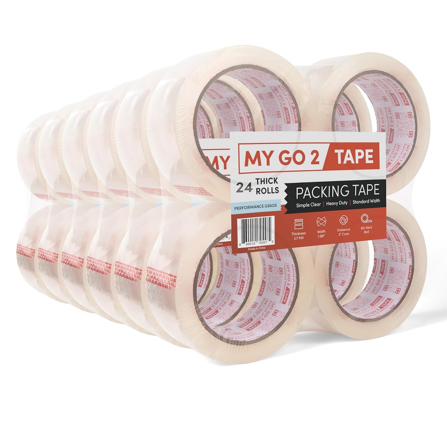My Go 2 Heavy Duty Packing Tape for Shipping and Moving Needs