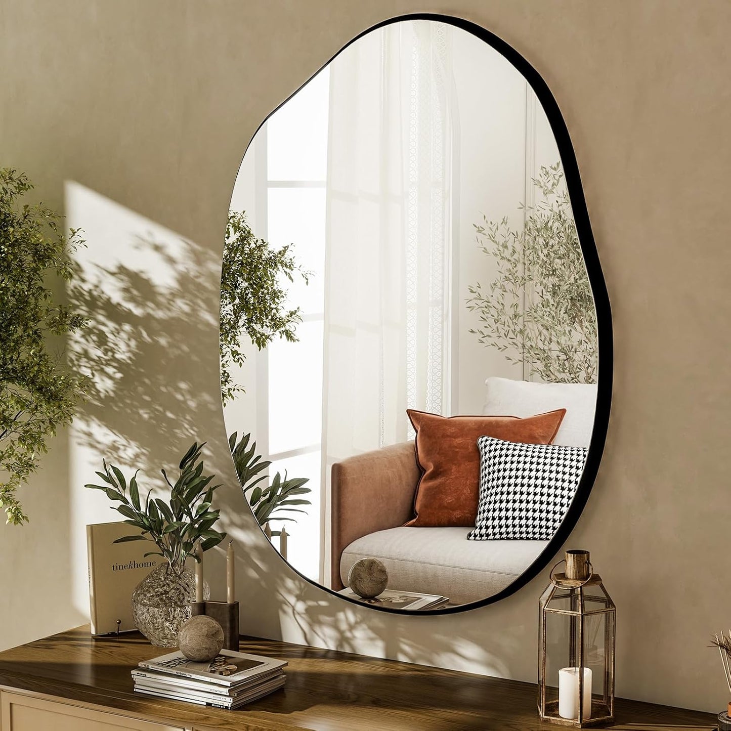 HARRITPURE Irregular Wall Mirror for Modern Home Decor