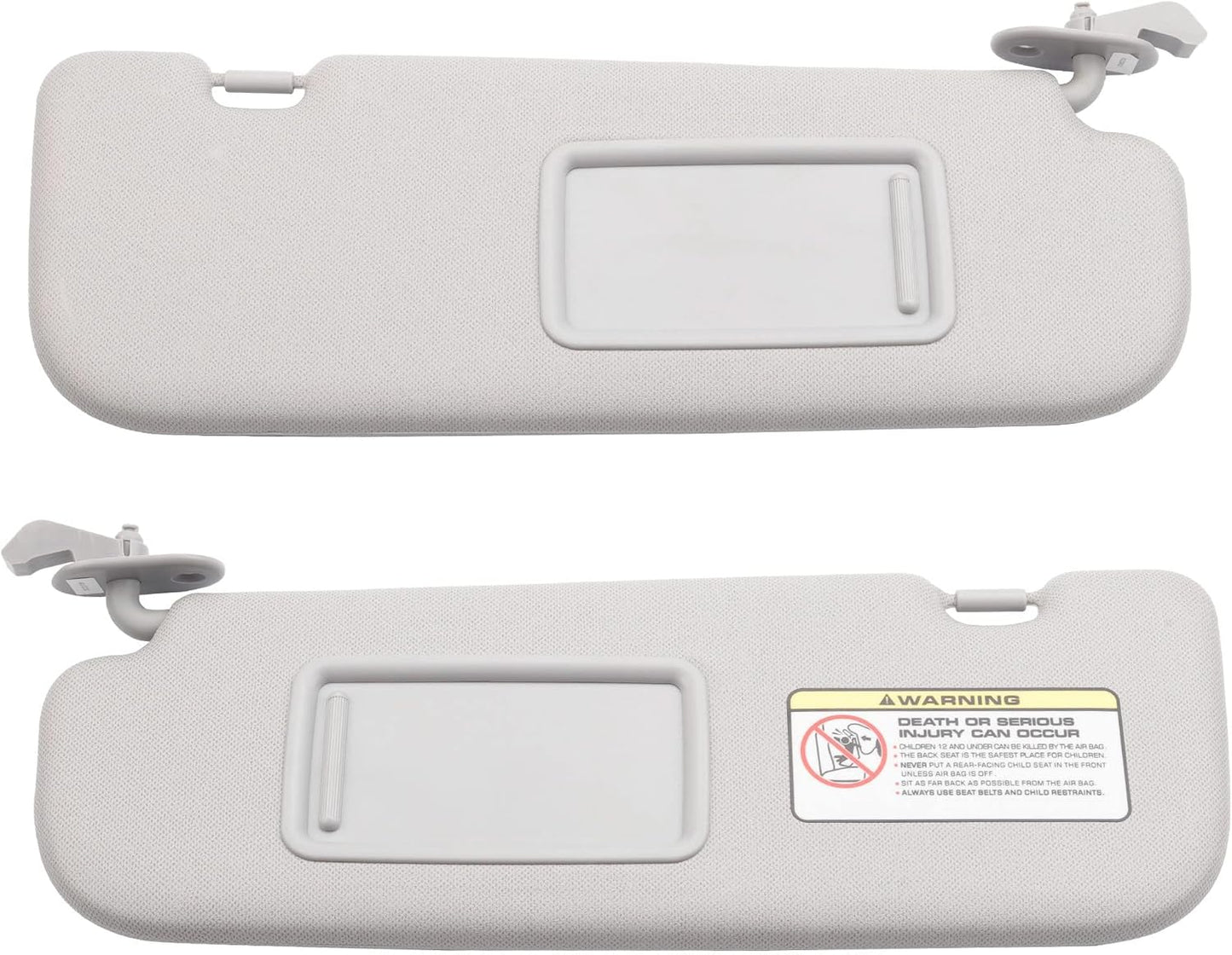 Dasbecan Gray Pair Sun Visor for Hyundai Elantra 2011-2015